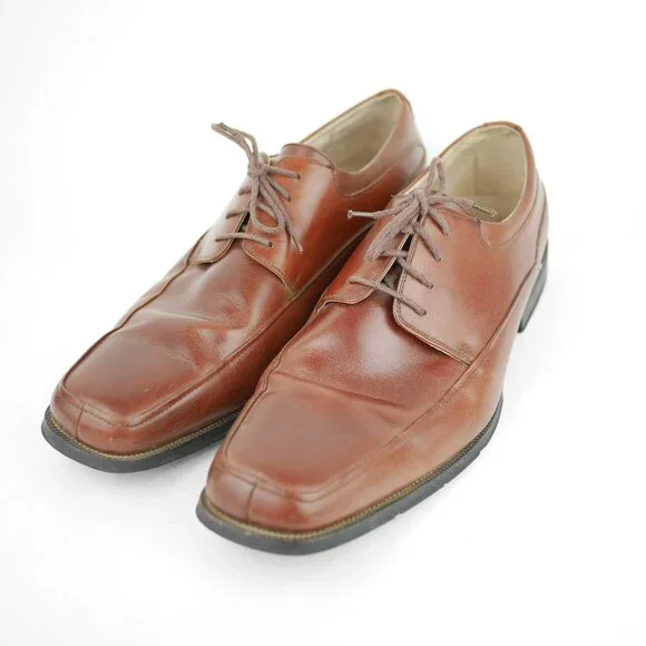 Florsheim Shoes Florsheim Mens Brown Leather Square Toe - Main Image